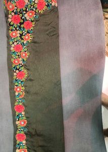 Embroidered Floral saree