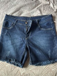 Blue Women Shorts