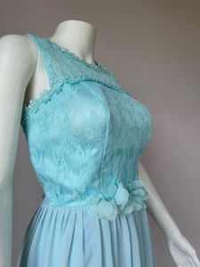 Premium Chiffon Blue Gown