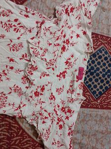 Floral Print Top For Girls