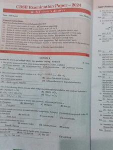 Class 12 Sample Paper Oswaal Chemistry