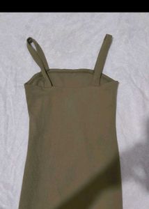 Olive Green Mini Dress