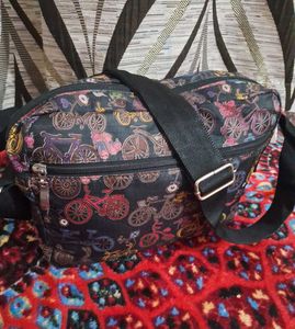 Combo Bicycle Print Crossbody Bag