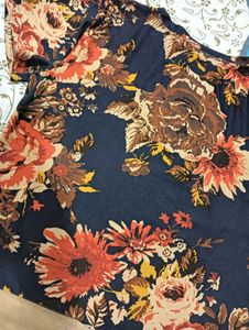 Floral Print Tie-Waist Top