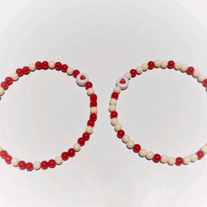 Beaded Heart Bracelet Set