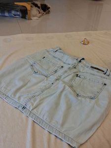 Denim Mini Skirt
