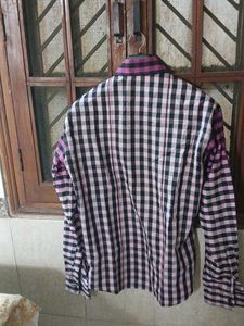 Pink &amp; Black Plaid Button-Down Shirt