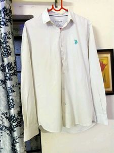 Mens US Polo Off White Shirt