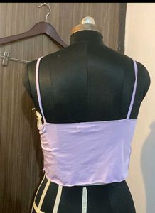 Milkmaid Ruched Lilac Top