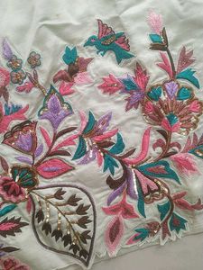 Short Kurti With Dhoti And Organza Duppata