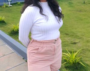 Ribbed Mock Neck Top