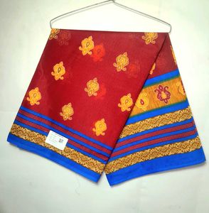 Elegant Red Silk Saree