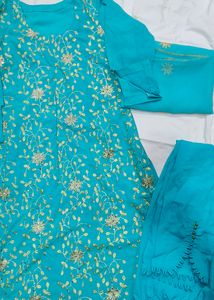 Readymade Designer Suit With Embroidery