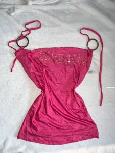 Pink Halter Top