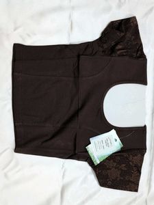 Coffee Color Stretchable Blouse