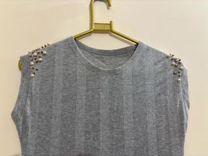 2 Set Of Dress - Black And White , Grey Midi