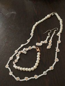 Pearl Beaded Jewelry Set