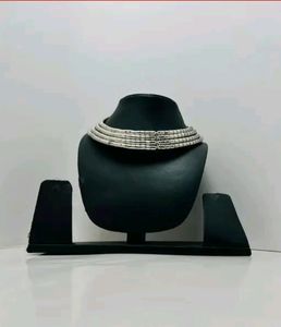 Statement Silver Tribal Necklace