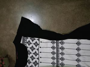 Beautiful Black and white kurta