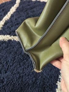 Olive Green Solid Handheld Bag