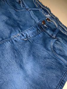 Frayed Edge Denim Shorts