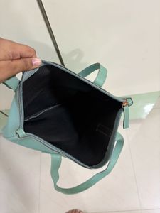 Mint Green Tote Bag