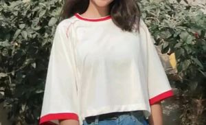 Boxy Fit Crop T-shirt