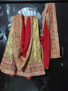 Lehenga With Dupatta And Top