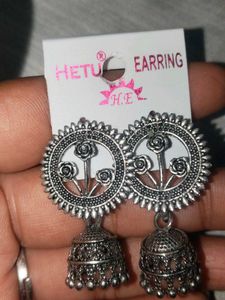 Floral Jhumka Earrings