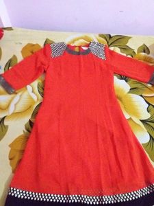 Party Wear Dress With Black Shining Border