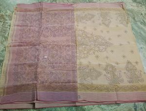 New Pure Cotton Chickankari Saree