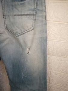 Distressed Light Wash Jeans