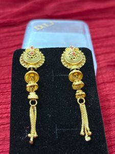 Gold Jhumka Earrings Dail Usage Earring