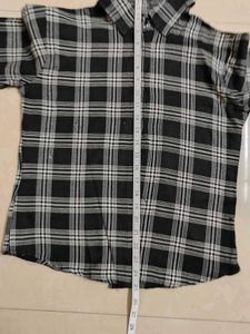 Black Shirts for Women Plaid Flannel Shirt