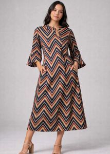 Chevron Print Dress