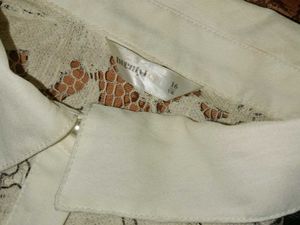 Classic off white lacy shirt