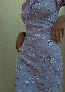 Lilac Floral Mini Dress