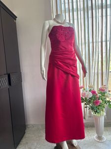 Pink Satin Gown