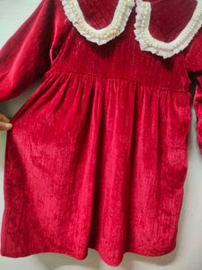 Red Velvet Party Dress