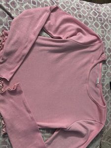 Pink Full Sleeves Top