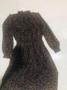 Leopard Print Dress Like New