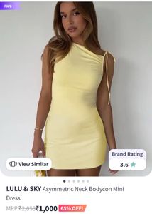 Yellow Bodycon Dress