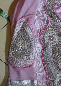 Pakistani Suit Set-Beautiful Heavy Front Back Work