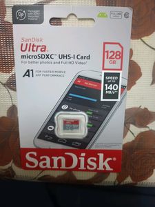 SanDisk Memory Card Ultra 128Gb New💯Sealed Pack