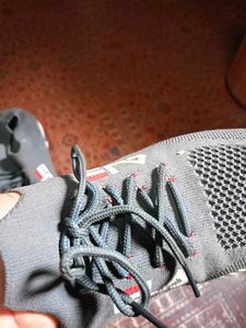 Fila Gray Knit Running Shoes