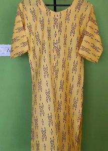 Ikkat Cotton Kurti New With Tag