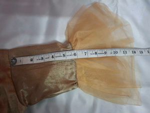 Golden Blouse with Net Sleeves