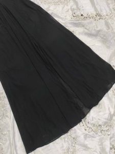 Black Strapless Gown