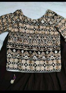 Elegant Brown Lehenga Choli Set