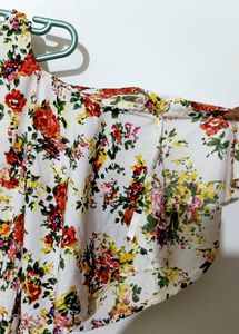 Floral Off-shoulder Flowy Top- Breezy &amp; Bold